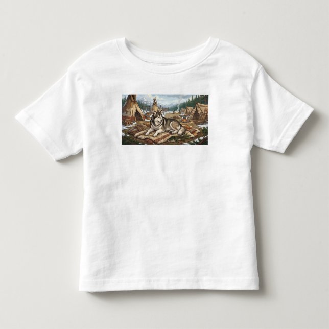 Ureinwohner Malamute   Kleinkind T-shirt (Vorderseite)