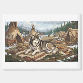 Ureinwohner Malamute Magnet