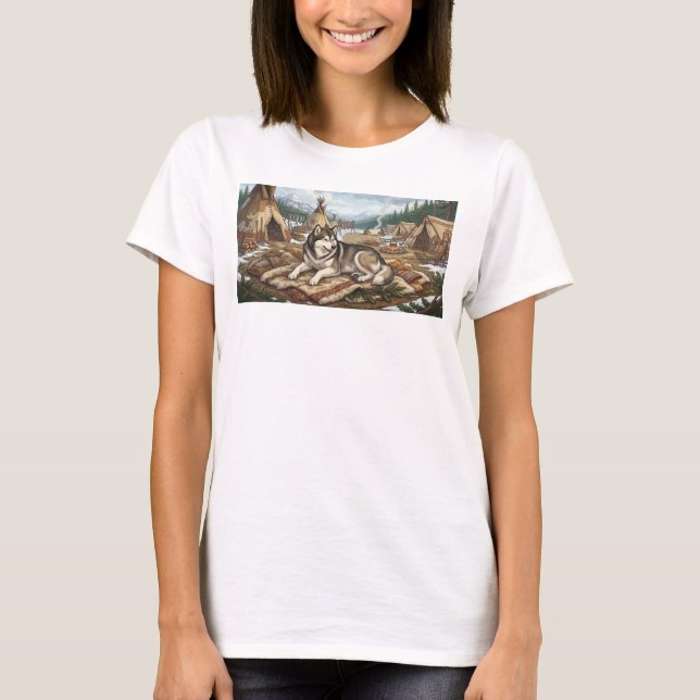 Ureinwohner Malamute   T-Shirt (Vorderseite)
