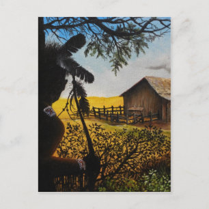 Ureinwohner-Malerei Postkarte