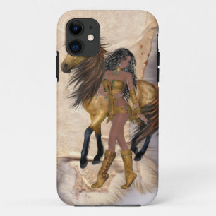 Ureinwohner-Prinzessin und Pferd Case-Mate iPhone Hülle