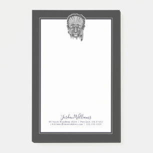 Ureinwohner-Tiger-Leiter   addieren Ihren Namen Post-it Klebezettel