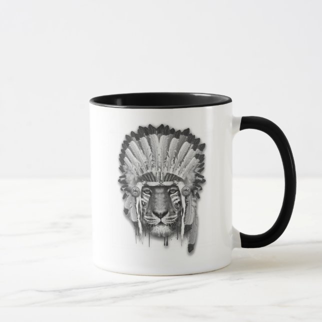 Ureinwohner-Tiger-Leiter Tasse (Rechts)