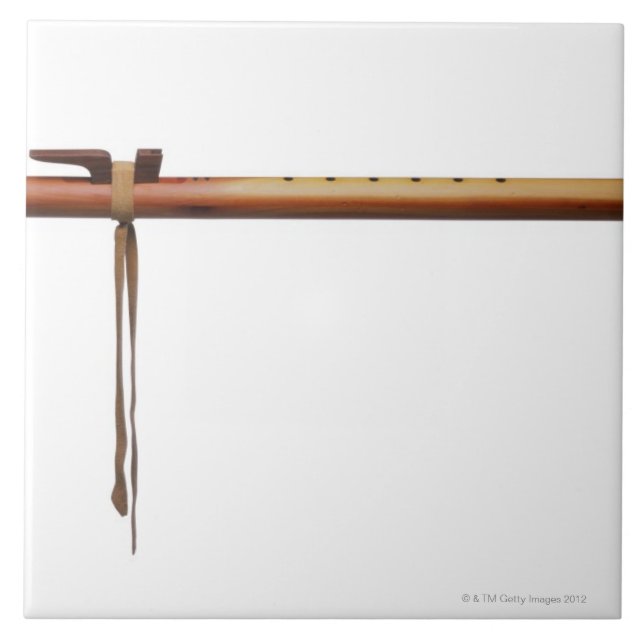 Ureinwohner-Zedern-Flöte Fliese (Vorderseite)