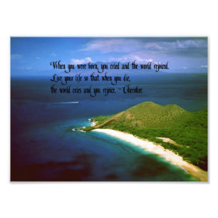 Ureinwohner-Zitate Fotodruck