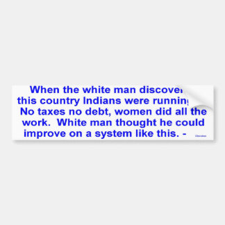 Ureinwohnerlaufen Autoaufkleber