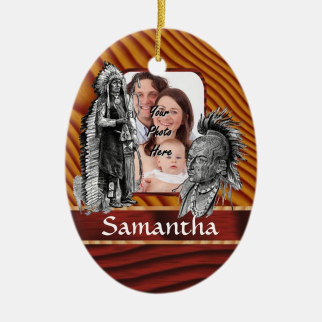 Ureinwohnerleiter Keramik Ornament (Vorne)