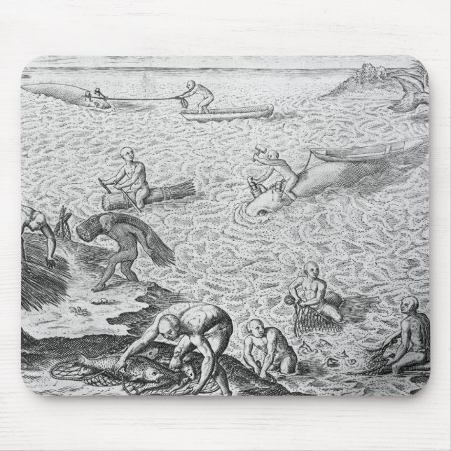 Ureinwohnermethode des Walfangs, von einem Konto Mousepad (Vorne)