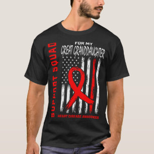 Urenkelin Herzerkrankung Awareness Flagge B T-Shirt