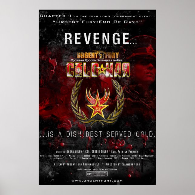 Urgent Fury Kolossal Poster aus dem Kalten Krieg (Vorne)