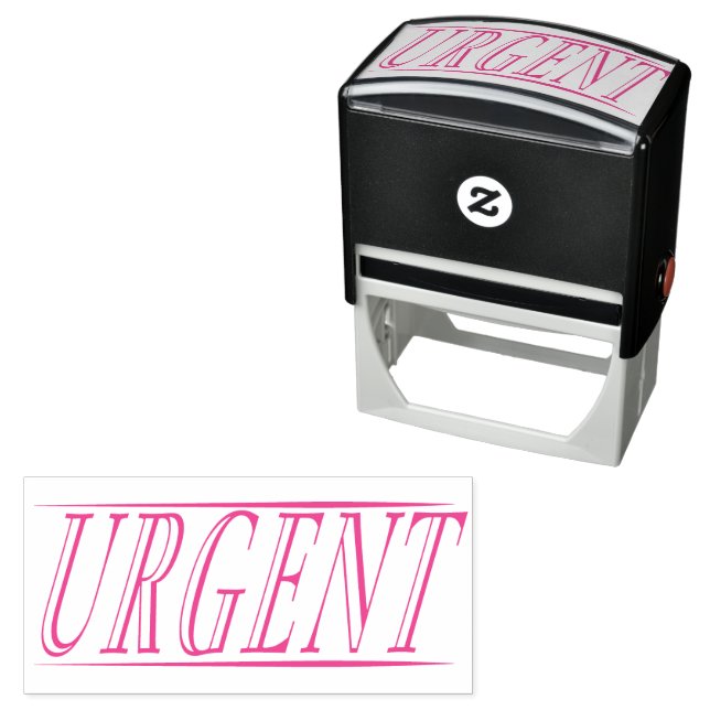 URGENT Office Work Business School Permastempel (Beispiel)