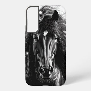 Urgewalt 001 – schwarzes Pferd Samsung Galaxy Hülle