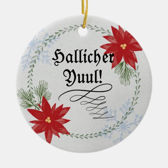 Urglaawe Yuul Ornament! Keramik Ornament (Vorne)