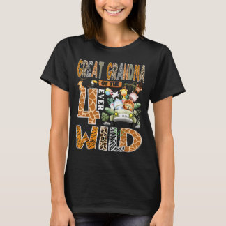 Urgroßmutter der vier Wild Safari 4. Geburtstag T-Shirt