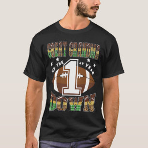 Urgroßmutter des 1. Jahres Down Football 1. Geburt T-Shirt