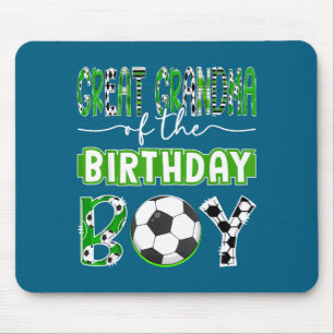 Urgroßmutter des Fußball spielenden Geburtstagsjun Mousepad