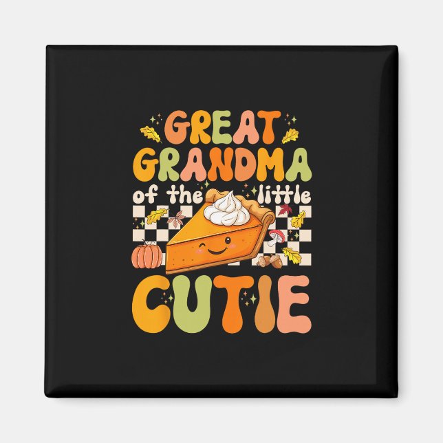 Urgroßmutter des kleinen Cutie Pumpkin Pie als Magnet (Vorne)