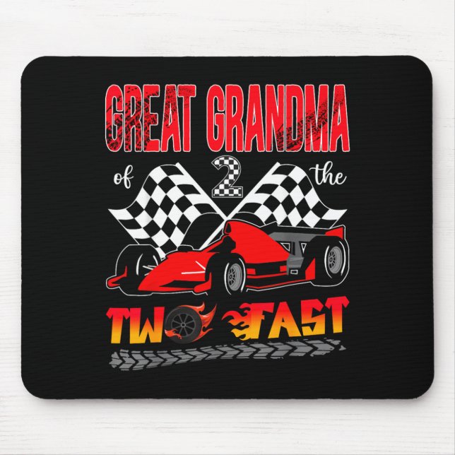 Urgroßmutter des schnellen zweijährigen Geburtstag Mousepad (Vorne)