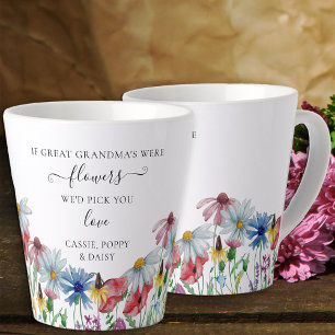 Urgroßmutter Flowers Gedicht Land Wildblume Milchtasse