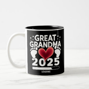 Urgroßmutter Loading 2025 Schwangerschaftsankündig Zweifarbige Tasse