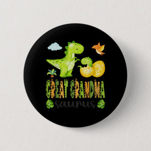 Urgroßmutter Saurus T-Rex Dinosaurier passend Button