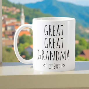 Urgroßmutter-Schwangerschaftsankündigung Kaffeetasse