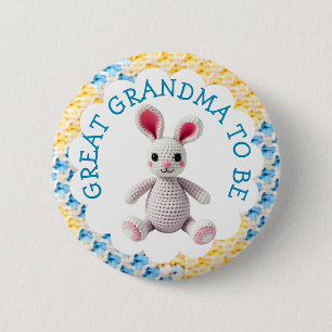 Urgroßmutter wird   Baby Shower für Jungen Button