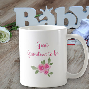 Urgroßmutter wird neue Babygirl Brauerei Pink Kaffeetasse