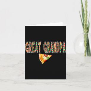 Urgroßvater Pizza Geburtstags-Squad Crew Familie Karte
