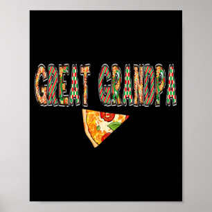 Urgroßvater Pizza Geburtstags-Squad Crew Familie Poster