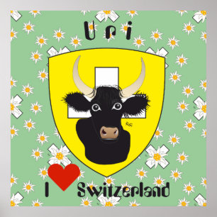 Uri Schweiz Suisse Svizzera Svizra Poster