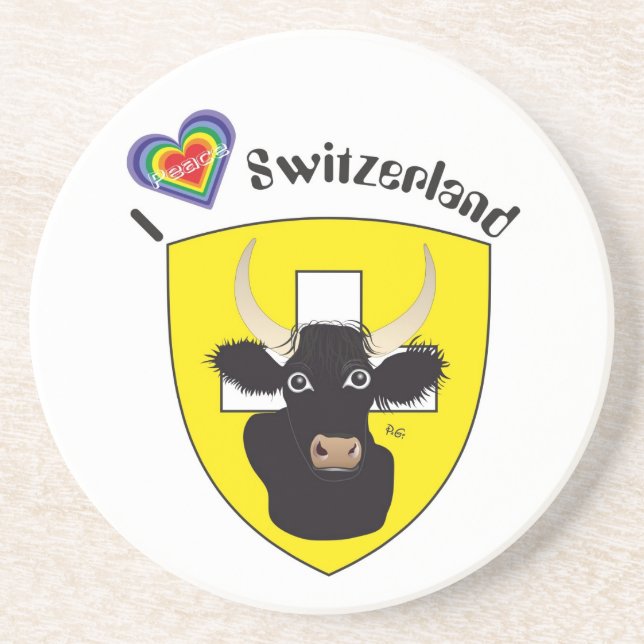 Uri Schweiz Suzzera Bierisse Sandstein Untersetzer (Vorne)