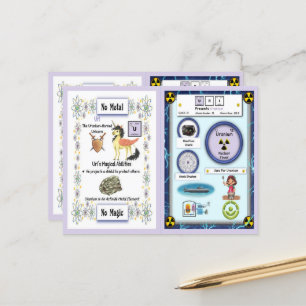 Uri - Uranhorn Einhornspielkarte Postkarte