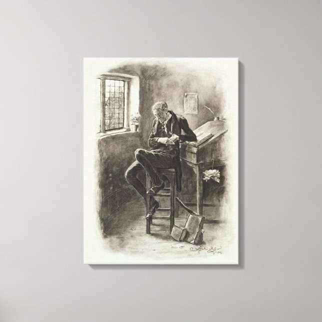 Uriah Heep von 'Charles Dickens: Ein Geschwätz übe Leinwanddruck (Vorderseite)