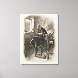 Uriah Heep, von 'Charles Dickens: Ein Klatsch Leinwanddruck