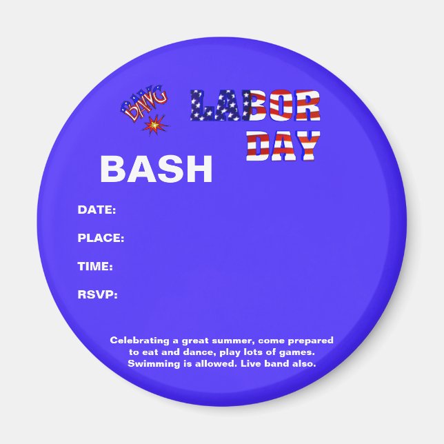 Urknall am Arbeitstag Magnet (Vorne)