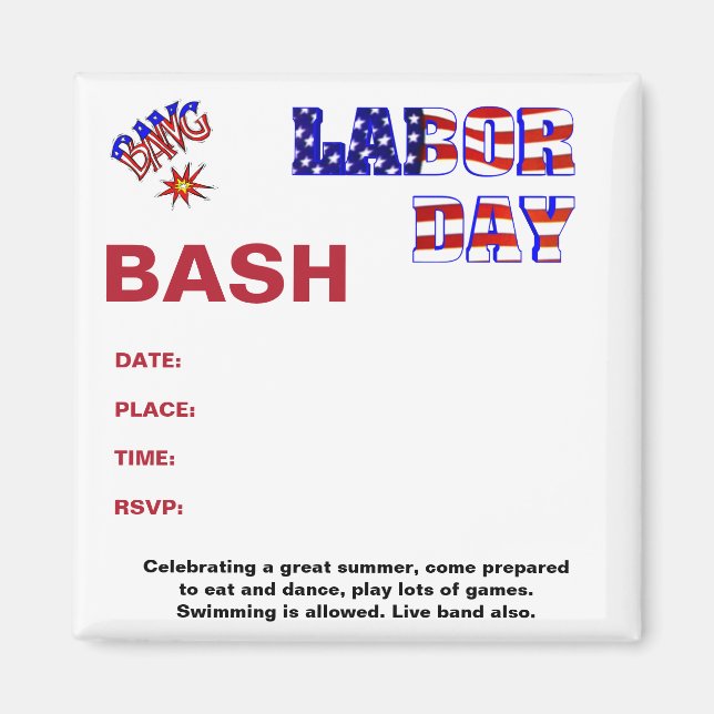 Urknall am Arbeitstag Magnet (Vorne)