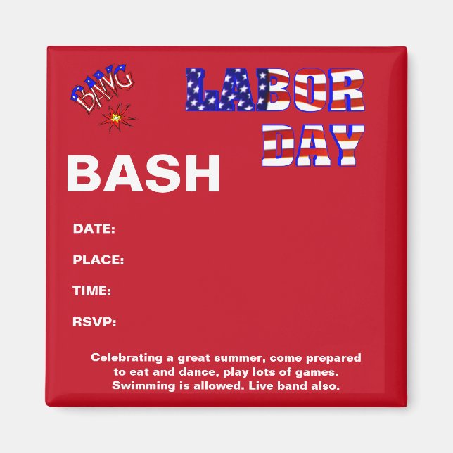 Urknall am Arbeitstag Magnet (Vorne)