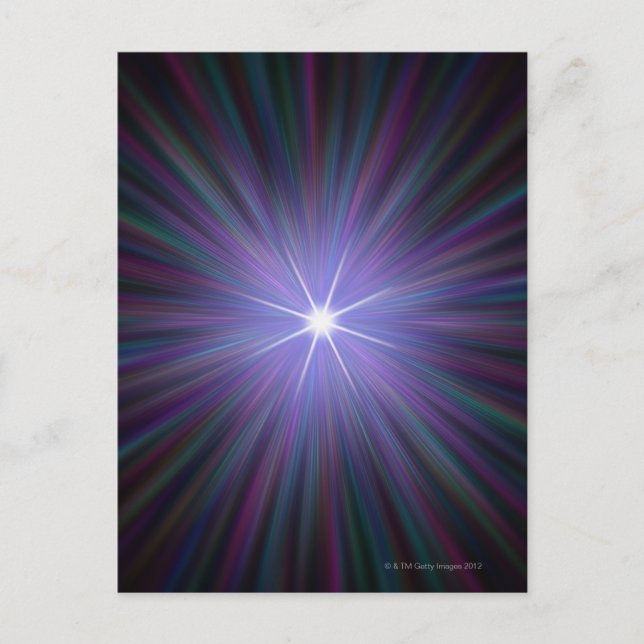 Urknall, konzeptionelle Computerkunst. 2 Postkarte (Vorderseite)