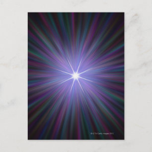 Urknall, konzeptionelle Computerkunst. 2 Postkarte