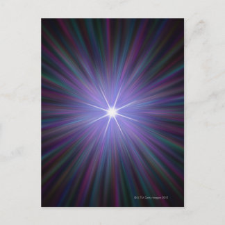 Urknall, konzeptionelle Computerkunst. Postkarte