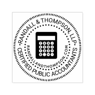 URL der Initialen der CPA-Buchhalterfirma Permastempel