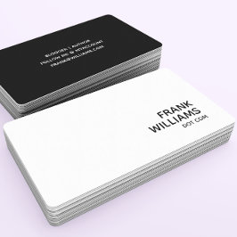 URL der Schwarzweiß-Website Visitenkarte