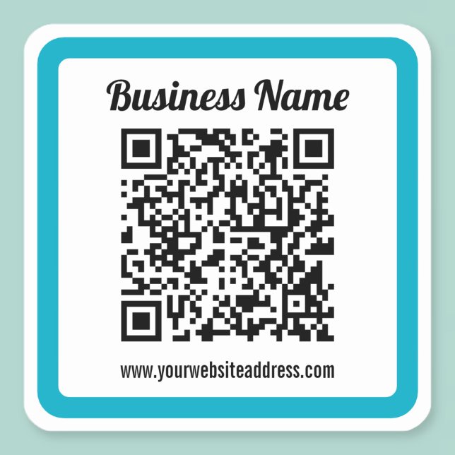 URL einer Website hinzufügen und sofort einen QR-C Quadratischer Aufkleber (Von Creator hochgeladen)