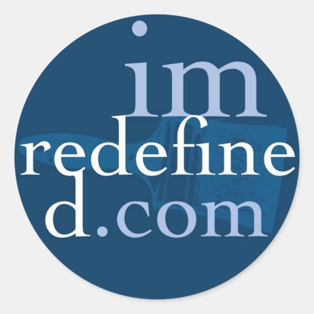 URL-Sticker, klein Runder Aufkleber (Vorderseite)