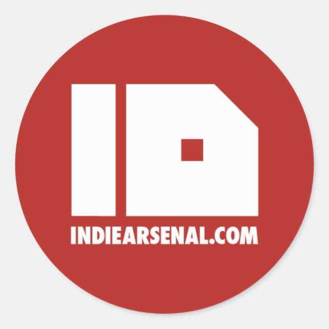 URL-Sticker Runder Aufkleber (Vorderseite)