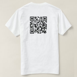 URL zu qr-Code hinzufügen T-Shirt