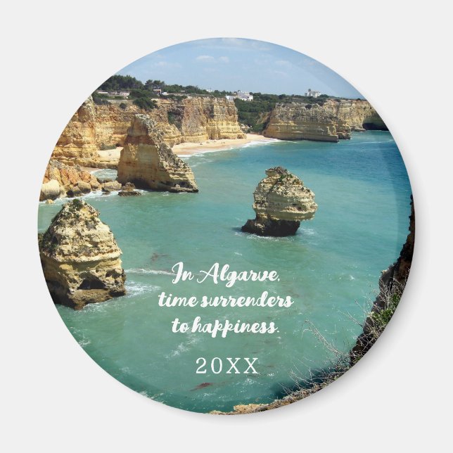 Urlaub an der Algarve in Portugal Magnet (Vorne)