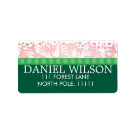 URLAUB ART DECO ADRESSAUFKLEBER