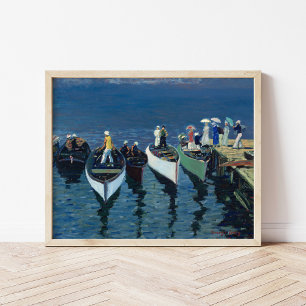 Urlaub auf dem Hudson George Luks Poster